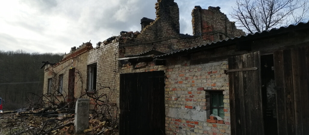 Pożar w Osieku, ewakuowano dwie osoby