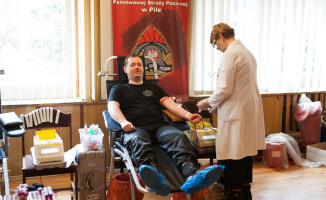 Strażacy oddawali krew. Zebrali 10 litrów