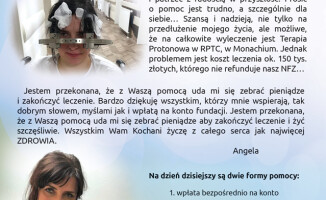 Pilanka zbiera na terapię nierefundowaną. To szansa