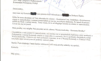 6-latka napisała list do Komendanta Policji w Wałczu