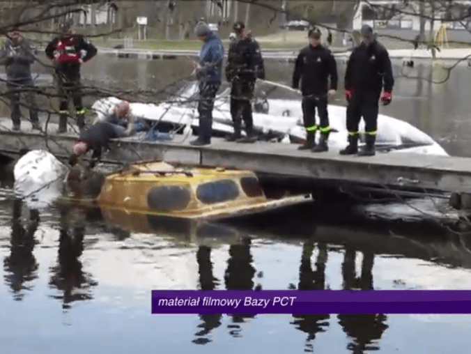 Po dwóch latach wydobyto jacht na powierzchnię - grafika