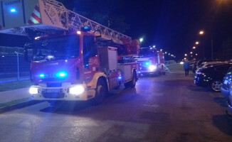 Pożar auta przy Śniadeckich