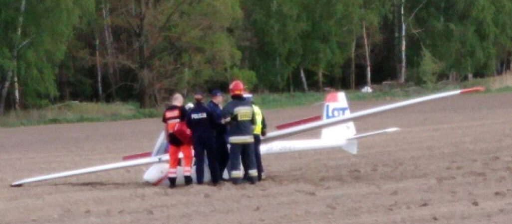 Awaryjne lądowanie szybowca