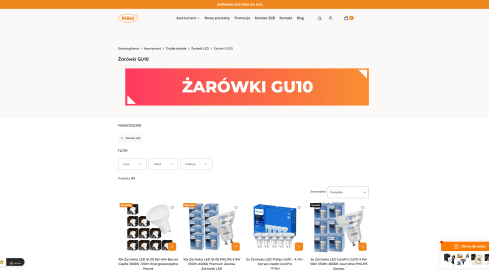 Zalety stosowania żarówek LED GU10 w oświetleniu - grafika