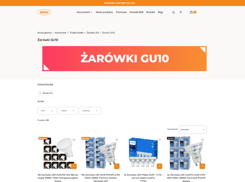 Zalety stosowania żarówek LED GU10 w oświetleniu - grafika