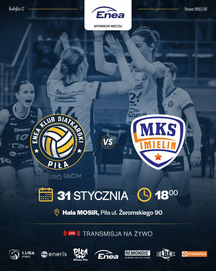Mecz Enea KS Piła - MKS Copco Imielin - grafika