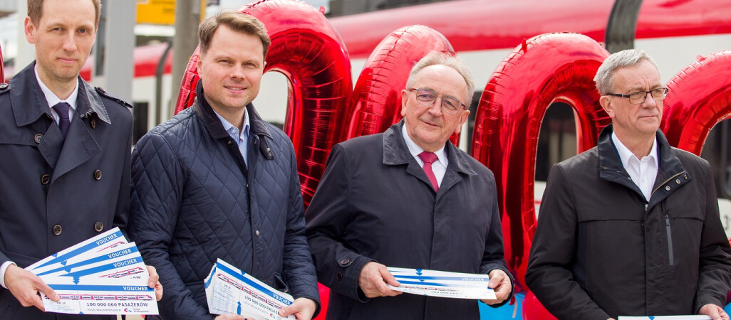 Koleje Wielkopolskie przewiozły 100 milionów pasażerów!
