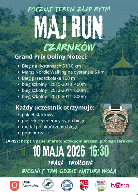 Maj Run Czarnków 2026 - grafika