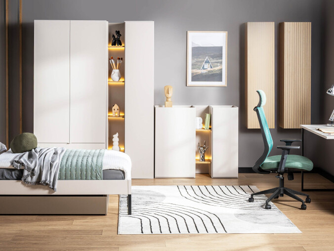 Meble młodzieżowe w modułowym wydaniu - stwórz przestrzeń, która - grafika