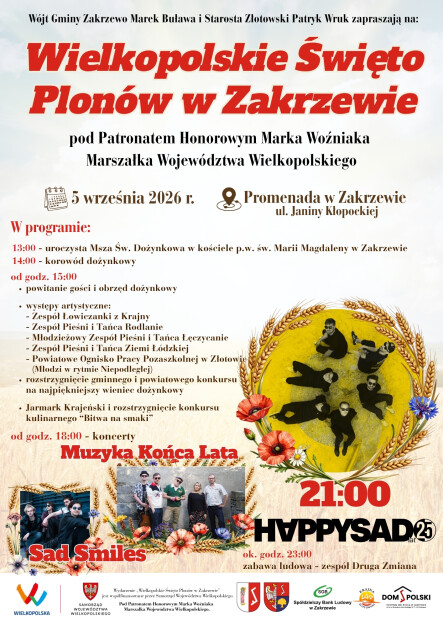 Wielkopolskie Święto Plonów w Zakrzewie - grafika