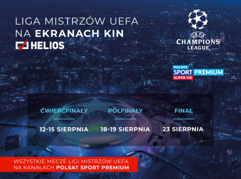 Liga Mistrzów UEFA na ekranach kin Helios! - grafika