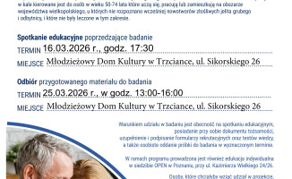 Profilaktyka nowotworów dolnego odcinka przewodu pokarmowego realizowana przez OPEN S.A. na terenie całej Wielkopolski