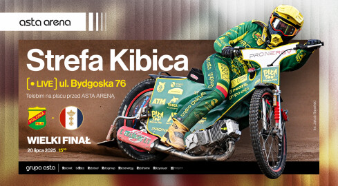 Strefa Kibica przy ASTA ARENIE na finał Krajowej Ligi Żużlowej - grafika