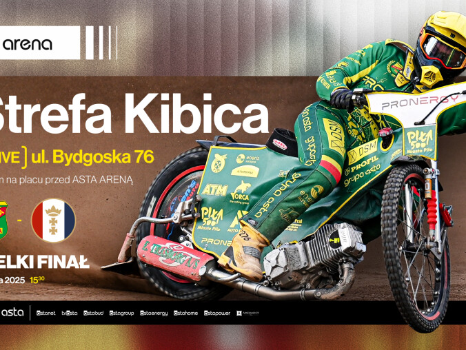 Strefa Kibica przy ASTA ARENIE na finał Krajowej Ligi Żużlowej - grafika
