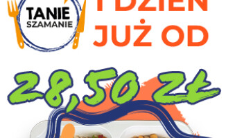 Najtańszy catering dietetyczny. 1 dzień już od 28,50zł