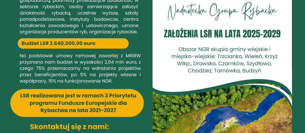Razem dla rozwoju! Nadnotecka Grupa Rybacka startuje z Lokalną Strategią
