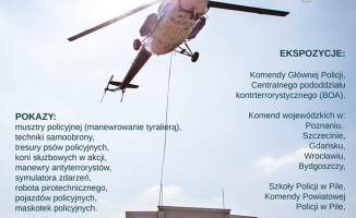 Pokaz jednostki kontrterrorystów i śmigłowiec Black Hawk. Święto Policji w Pile