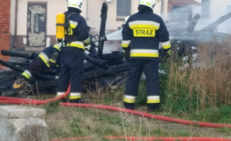 Stodoła w ogniu