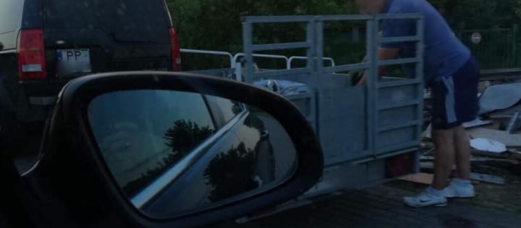 Podrzucał śmieci.  Wpadł na gorącym uczynku