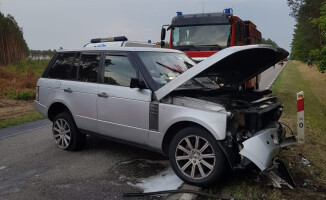 Czołowe zderzenie na trasie Trzcianka - Kuźnica Czarnkowska