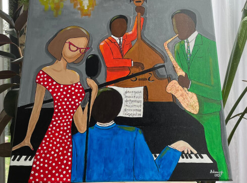 Koncert muzyki filmowej, wystawa obrazów oraz zbiórka pieniędzy - grafika