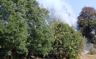 Pożar przyczepy kempingowej