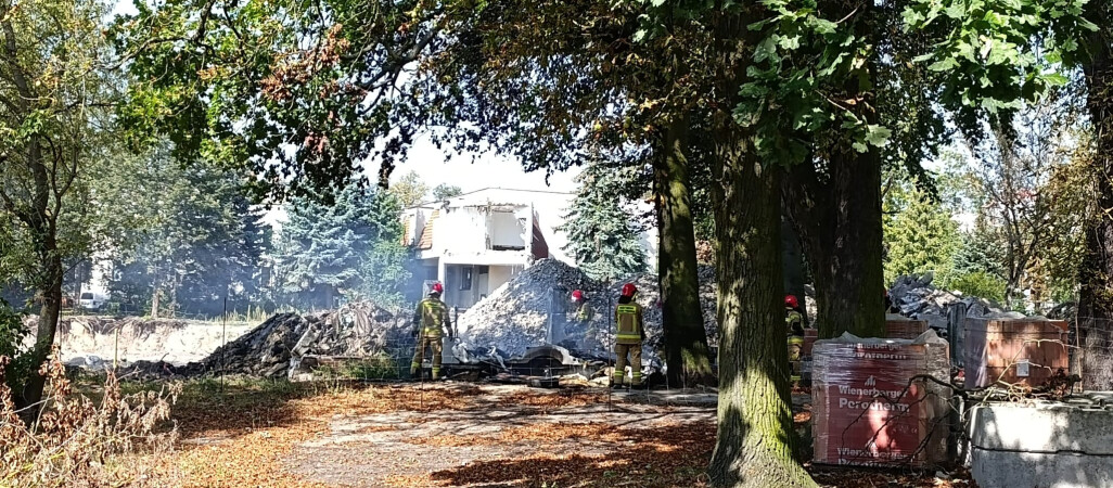 Pożar przyczepy kempingowej