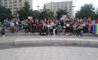 Demonstracja "LGBT to ludzie. Nie ideologia" [ZDJĘCIA]