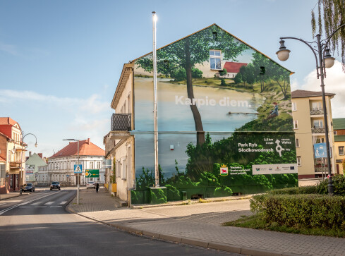 Nowy mural w Trzciance - grafika