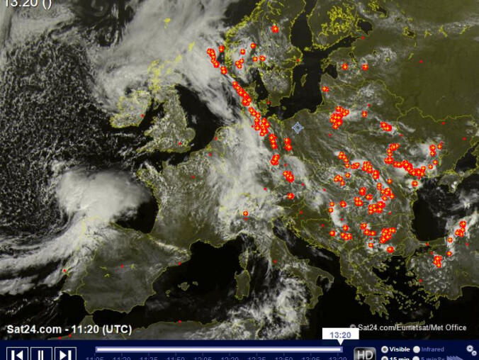 Gwałtowne burze i przejściowe ochłodzenie  - grafika