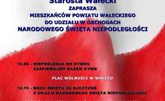 Program uroczystości i imprez w regionie z okazji Święta Niepodległości