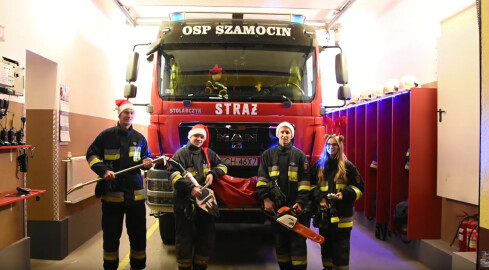 Strażacy z OSP Szamocin uratowali Mikołaja - grafika