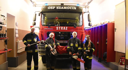 Strażacy z OSP Szamocin uratowali Mikołaja - grafika