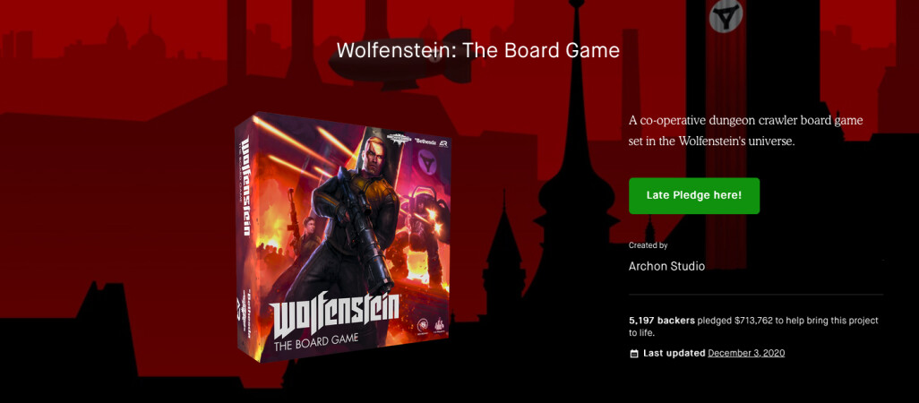 Archon z Piły przerobi serię Wolfenstein na planszówkę