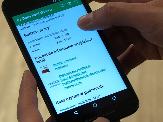 Trzcianka stawia na mobilność. Powstała aplikacja.  - grafika
