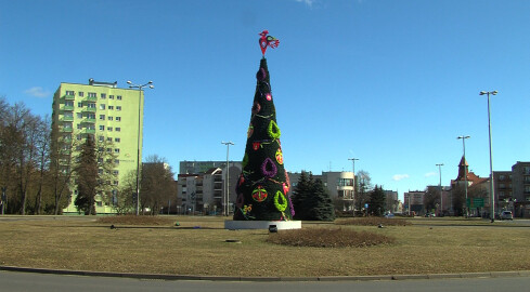 Wielkanocne drzewko w centrum Piły - grafika