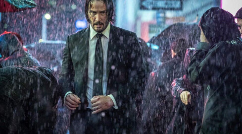 Keanu Reeves jako John Wick w kinie Helios - grafika