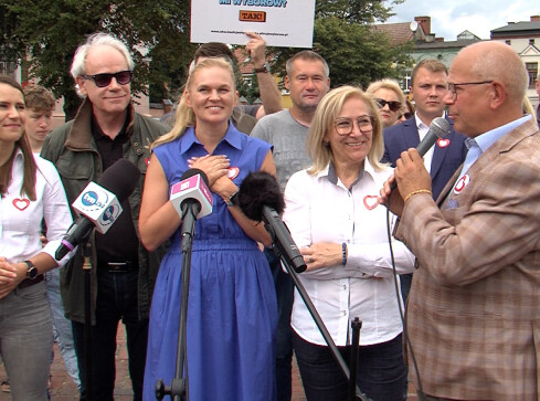 Liderzy Platformy Obywatelskiej w Chodzieży - grafika