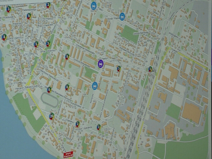 Lokalne zagrożenia na mapie - grafika