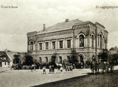 Zniszczona synagoga w 3D - grafika