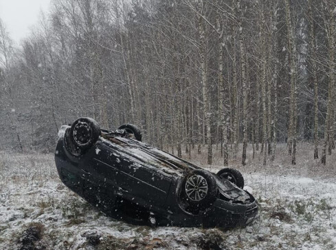 Trudne warunki na drogach. w powiecie złotowskim dwie kolizje - grafika