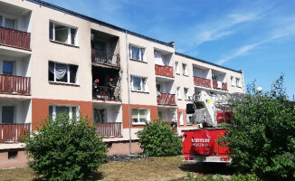 Pożar przy Lutyckiej. Ewakuowano 7 osób