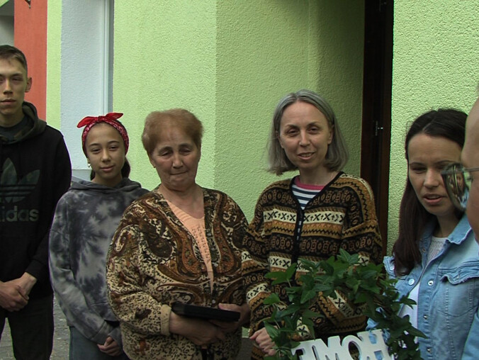 Wrócili do domu - grafika