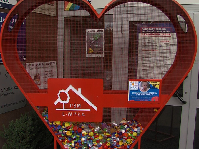 Kolejne serca na nakrętki - grafika