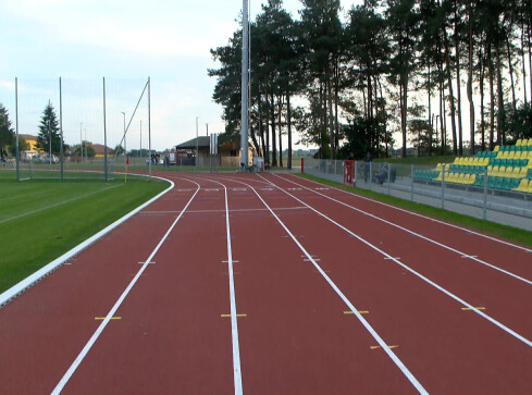 Przebudowa stadionu w Budzyniu - grafika