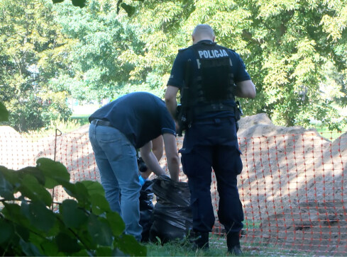 Ludzkie szczątki znalezione podczas prac budowlanych - grafika