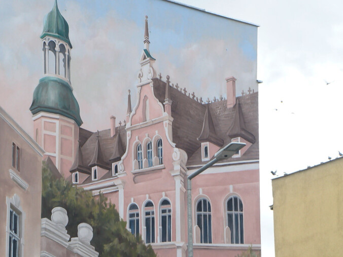 Powstał kolejny historyczny mural w Pile - grafika
