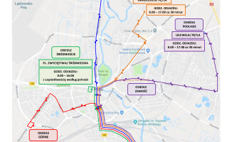 Wszystkich Świętych w Pile - organizacja ruchu