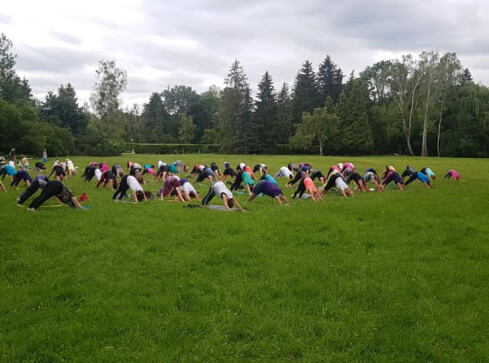 Yoga w parku i Parkowe Spotkania  - grafika