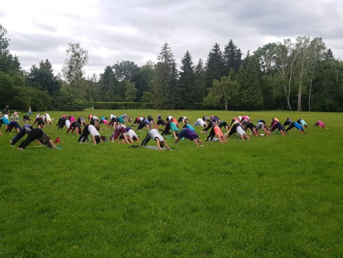 Yoga w parku i Parkowe Spotkania  - grafika